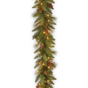 National Tree Company 9-ft. Pre-Lit Carolina Pine Artificial Christmas Garland